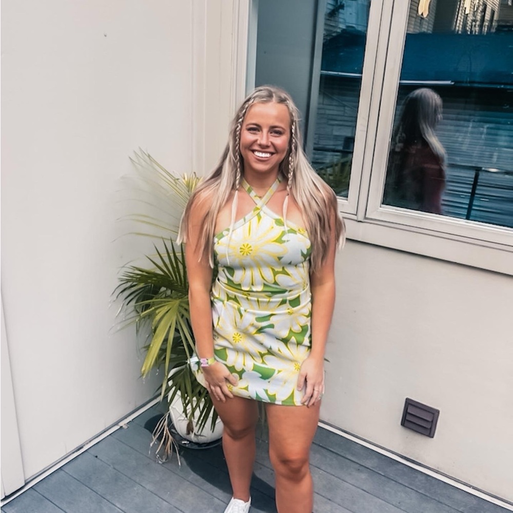 Zara Green and Yellow Floral 2 piece set